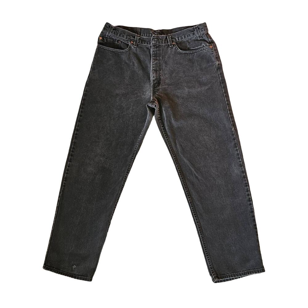 Levi's 550 Relaxed Fit Mens Jeans 38 x 32 Gray Black